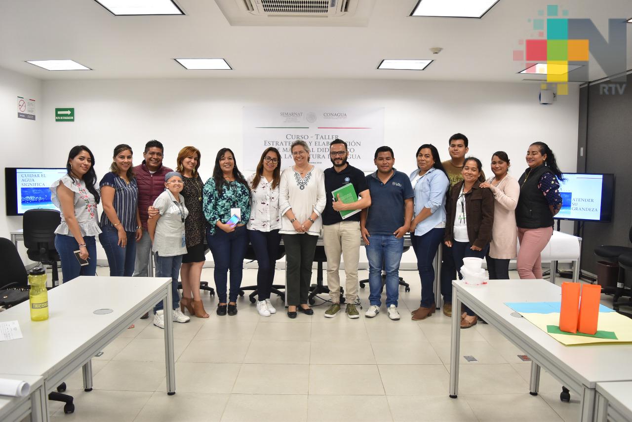En Xalapa, Conagua realizan curso para impulsar la cultura del cuidado y uso eficiente del agua