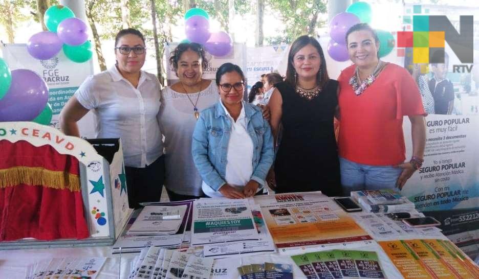 Promueve FGE erradicación de la violencia, salud y derechos de la mujer