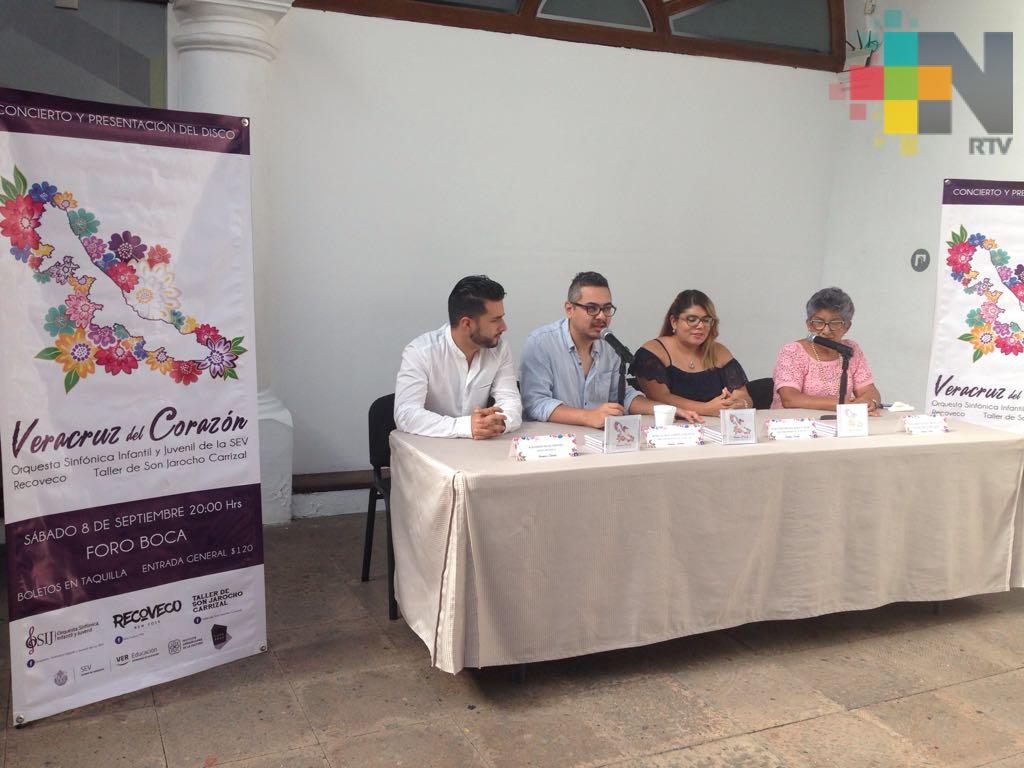 Con «Veracruz del Corazón» celebra aniversario Orquesta Sinfónica Infantil y Juvenil de la SEV