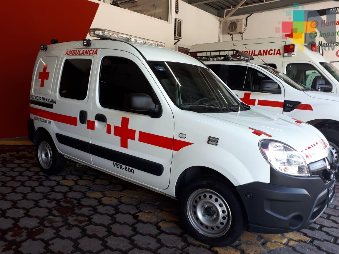 En 2018 Cruz Roja delegación Veracruz realizó 20 mil servicios de ambulancia