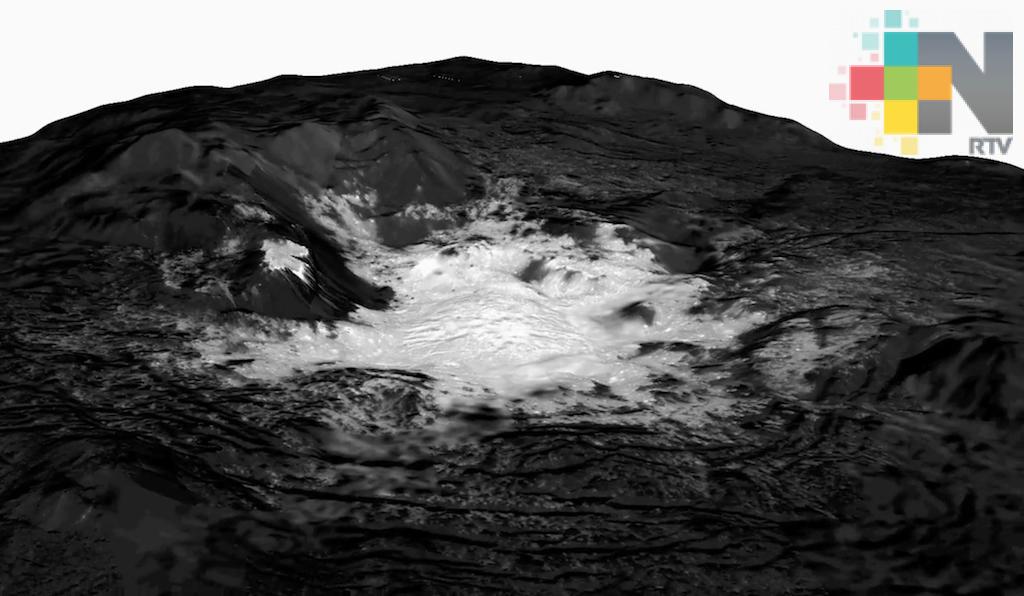 NASA muestra superficie brillante del planeta enano Ceres