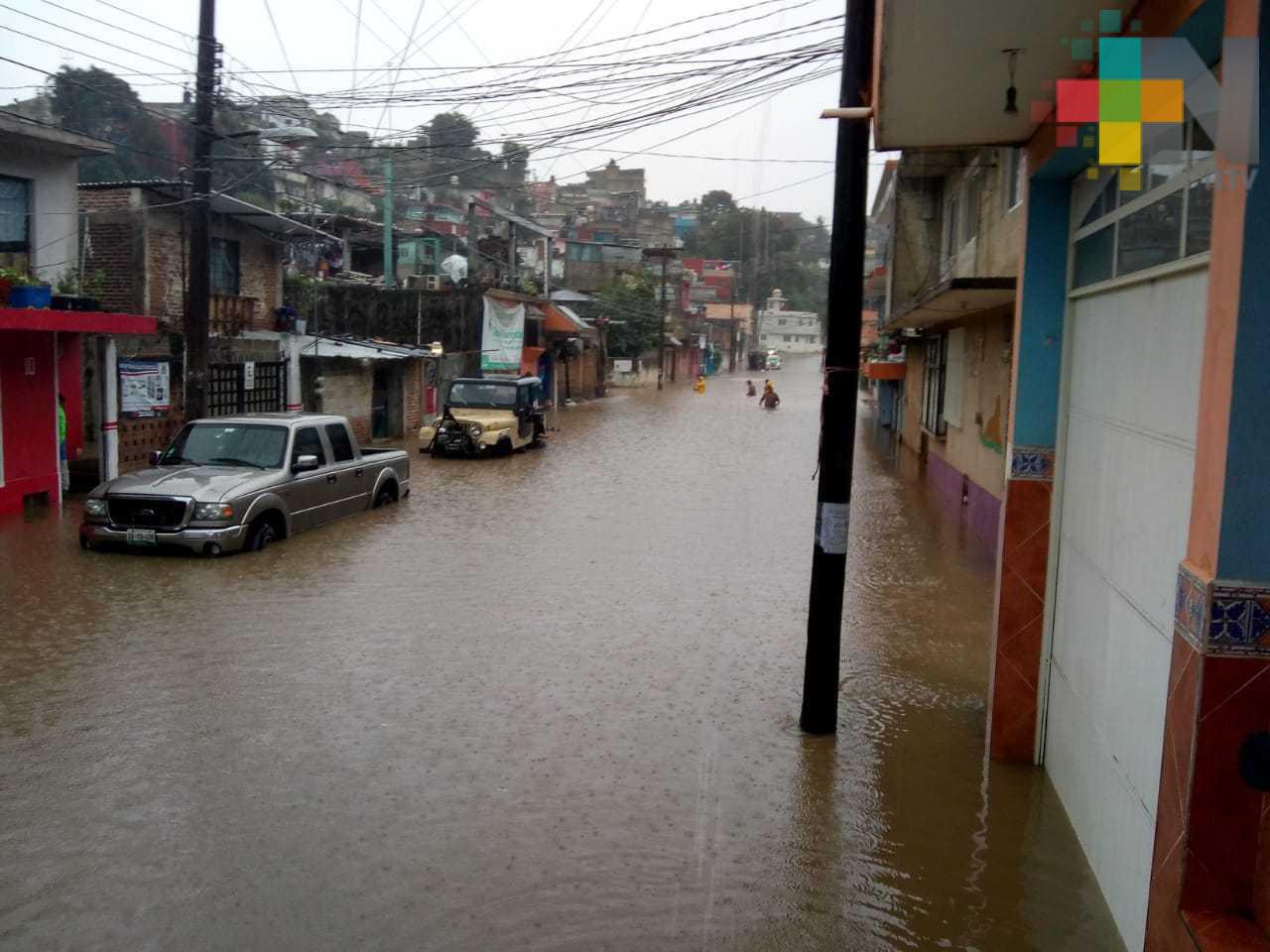 Lluvia provocó encharcamientos en 14 colonias de Xalapa