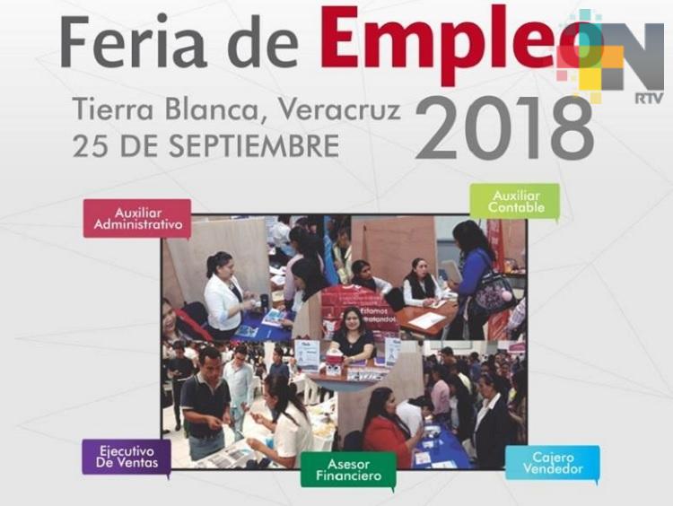 Tierra Blanca realizará primera Feria del empleo 2018