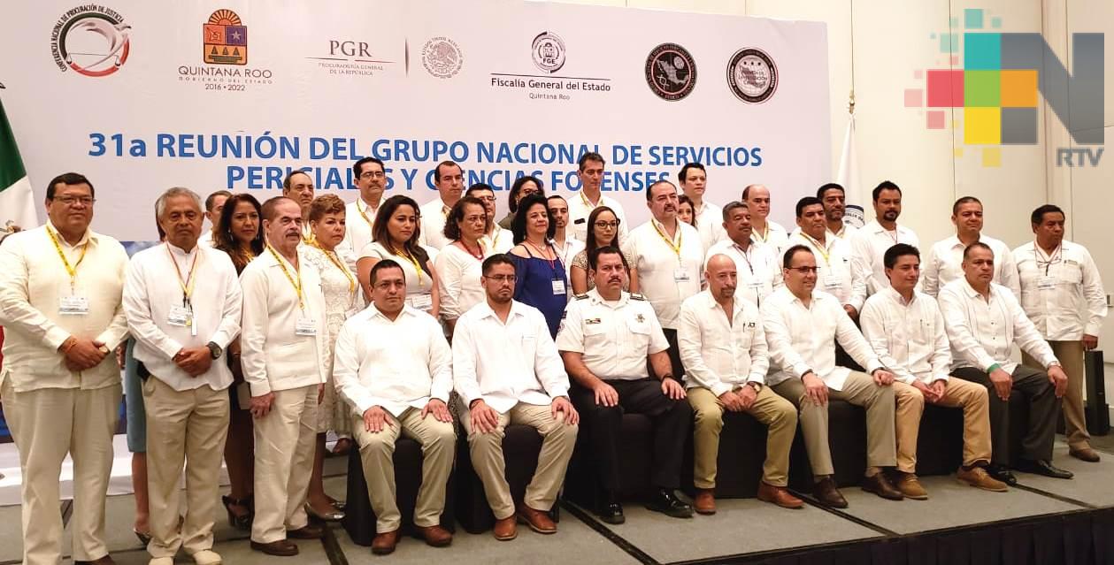 Participa Fiscalía General del Estado en reunión del Grupo Nacional  de Servicios Periciales y Ciencias Forenses, en Quintana Roo