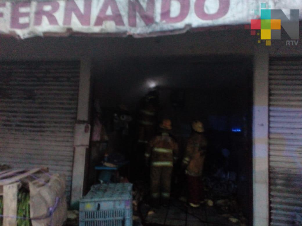 Se registra incendio en la Central de Abastos de Xalapa