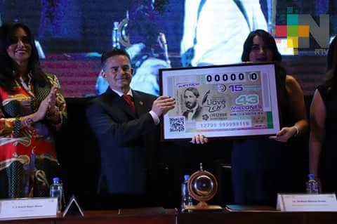 En Orizaba, sorteo de la Lotería Nacional rinde homenaje al general Ignacio de la Llave