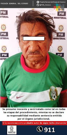 Legalizan detención de probable pederasta, en Misantla