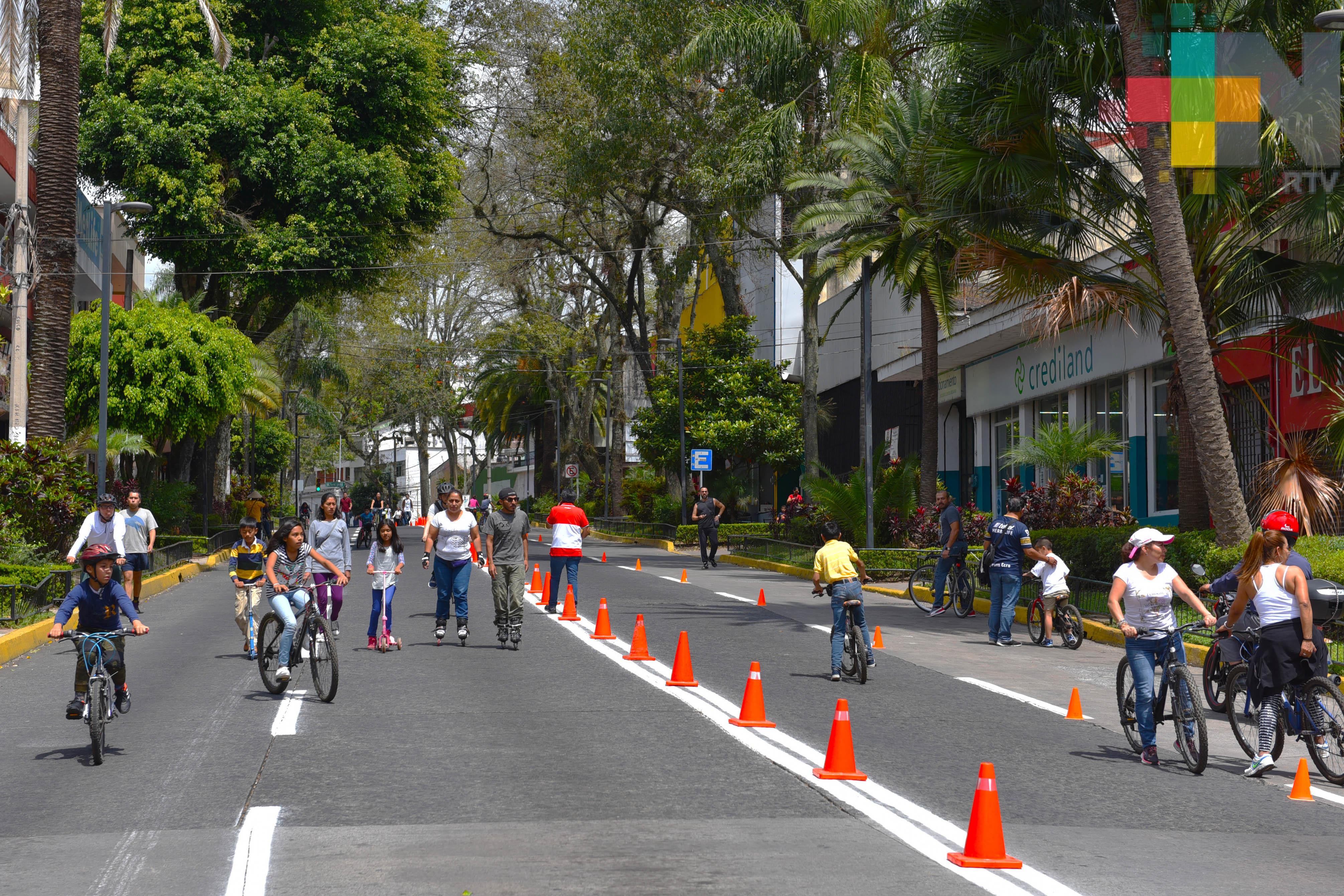 Continúa la Vía Recreativa en la avenida Ávila Camacho