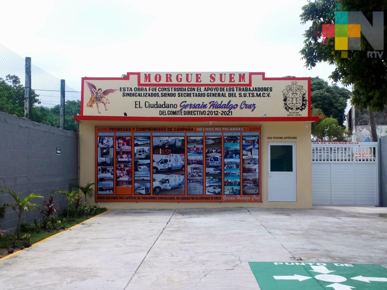 Construyen funeraria para trabajadores sindicalizados del ayuntamiento de Coatzacoalcos