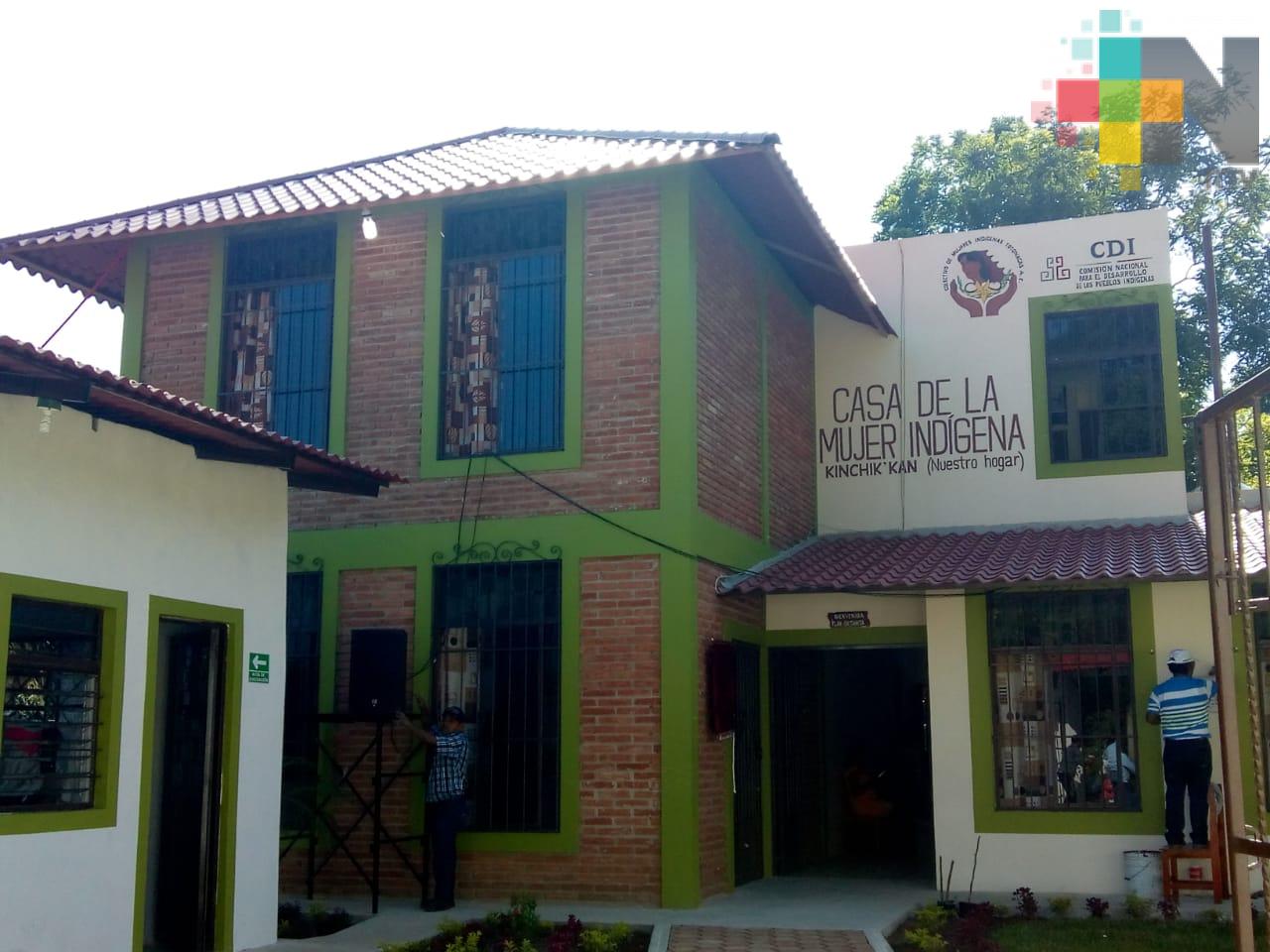 Casa de la Mujer Indígena en Papantla, espacio digno donde podrán promover su cultura y aprender