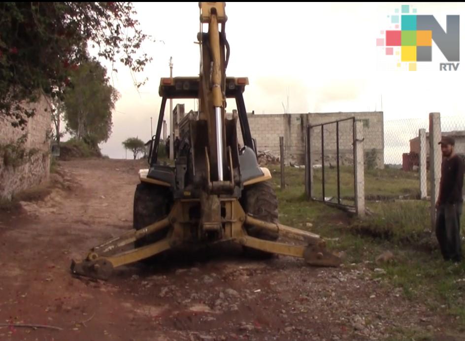 Se invertirán más de dos mdp en introducción de drenaje sanitario en comunidad de Huayacocotla