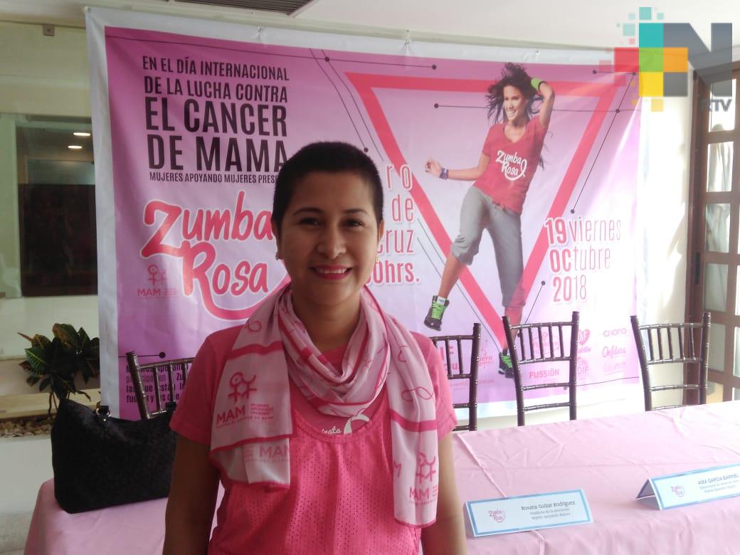 Organizan Zumba Rosa para ayudar a mujeres con cáncer de mama