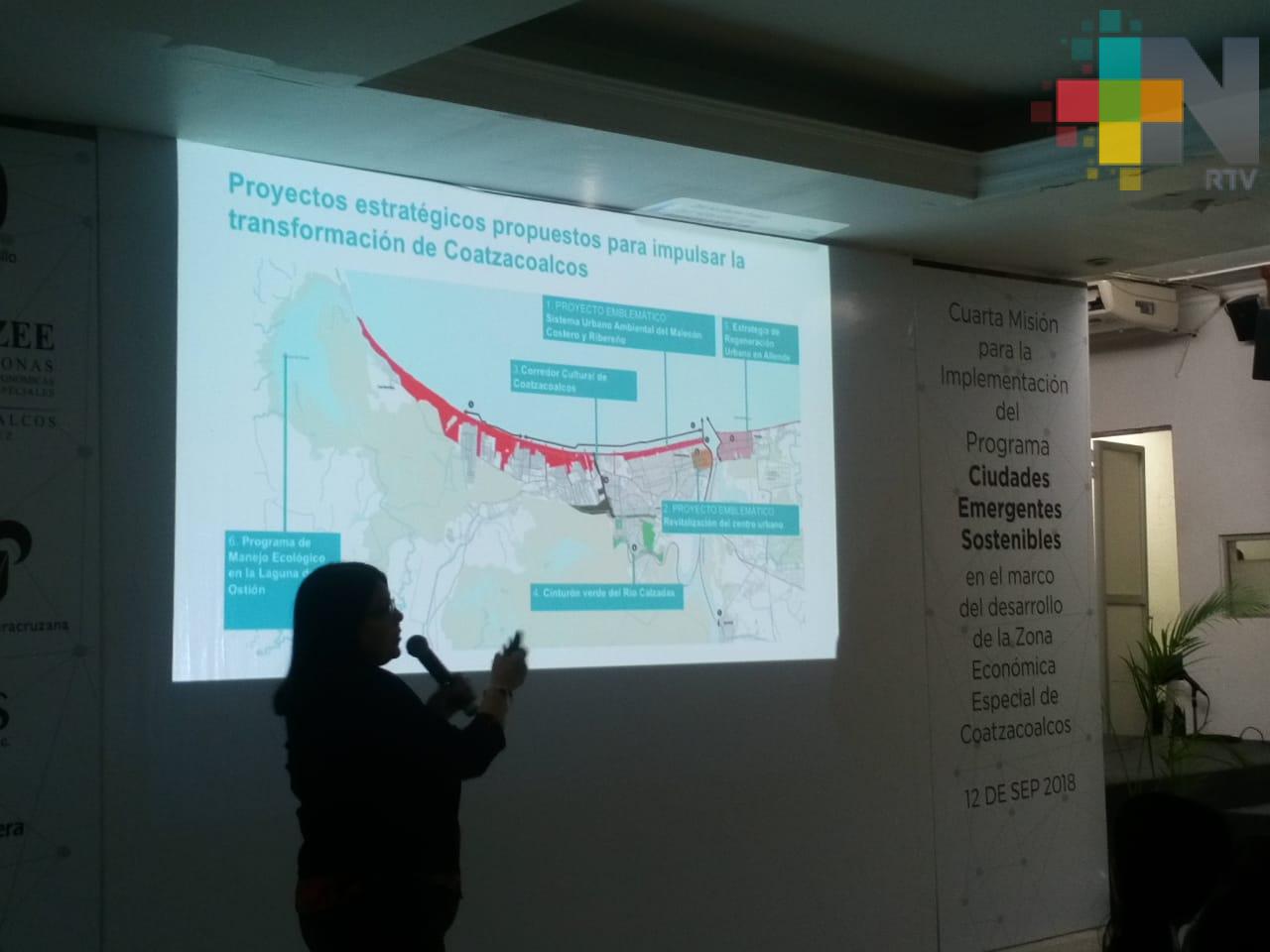 Realizan cuarta misión del programa Ciudades Emergentes Sostenibles en Coatzacoalcos