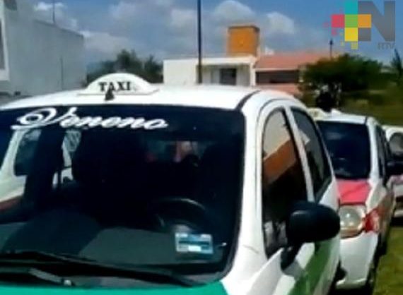 Asegura SSP 19 taxis, presumiblemente propiedad de familiar cercano de Javier Duarte
