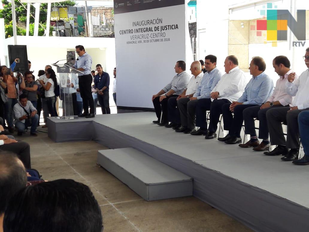 Inauguran Centros Integrales de Justicia para centro y norte del puerto de Veracruz