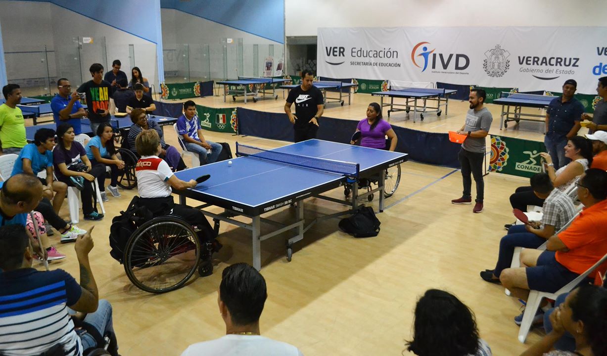Veracruz pionero en la capacitación de Para-Tenis de mesa en México