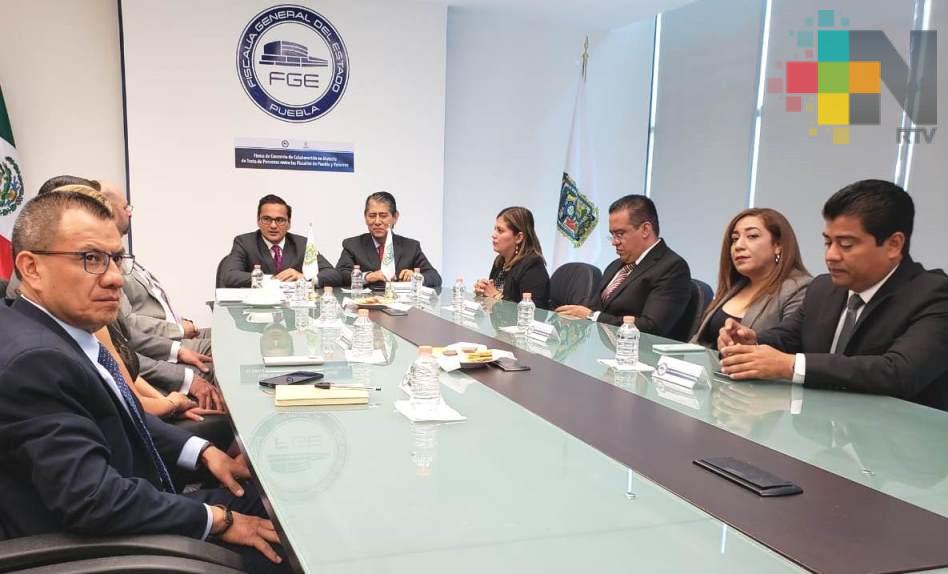 Suscriben FGE Veracruz y FGE Puebla convenio de colaboración en materia de trata de personas
