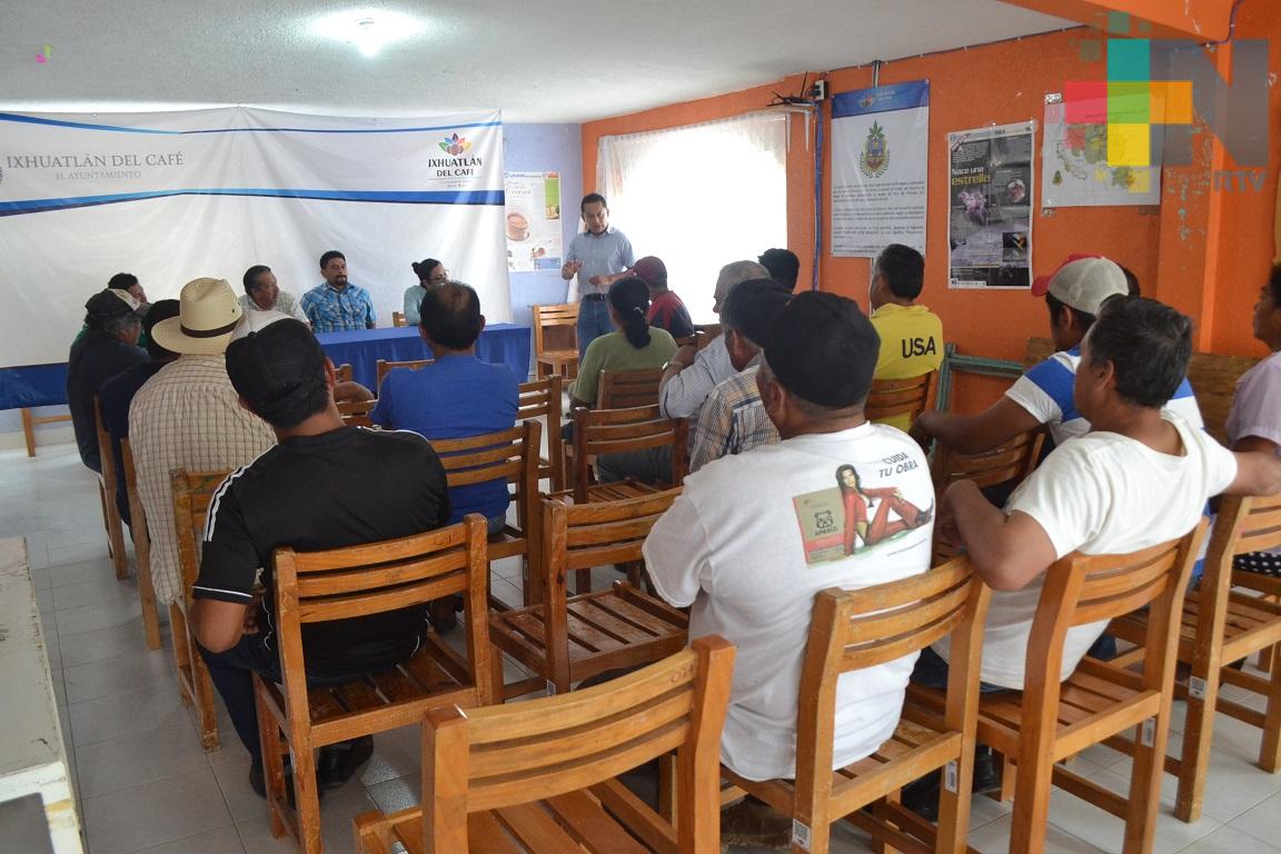 Ayuntamiento reforzará seguridad durante cosecha del aromático en Ixhuatlán del Café