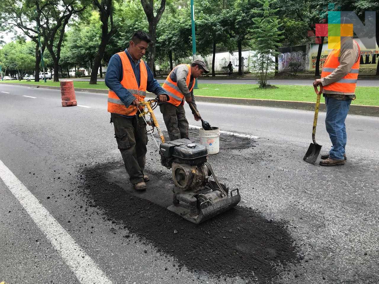 Avance del 50% en trabajos de bacheo y reparación de calles en Xalapa