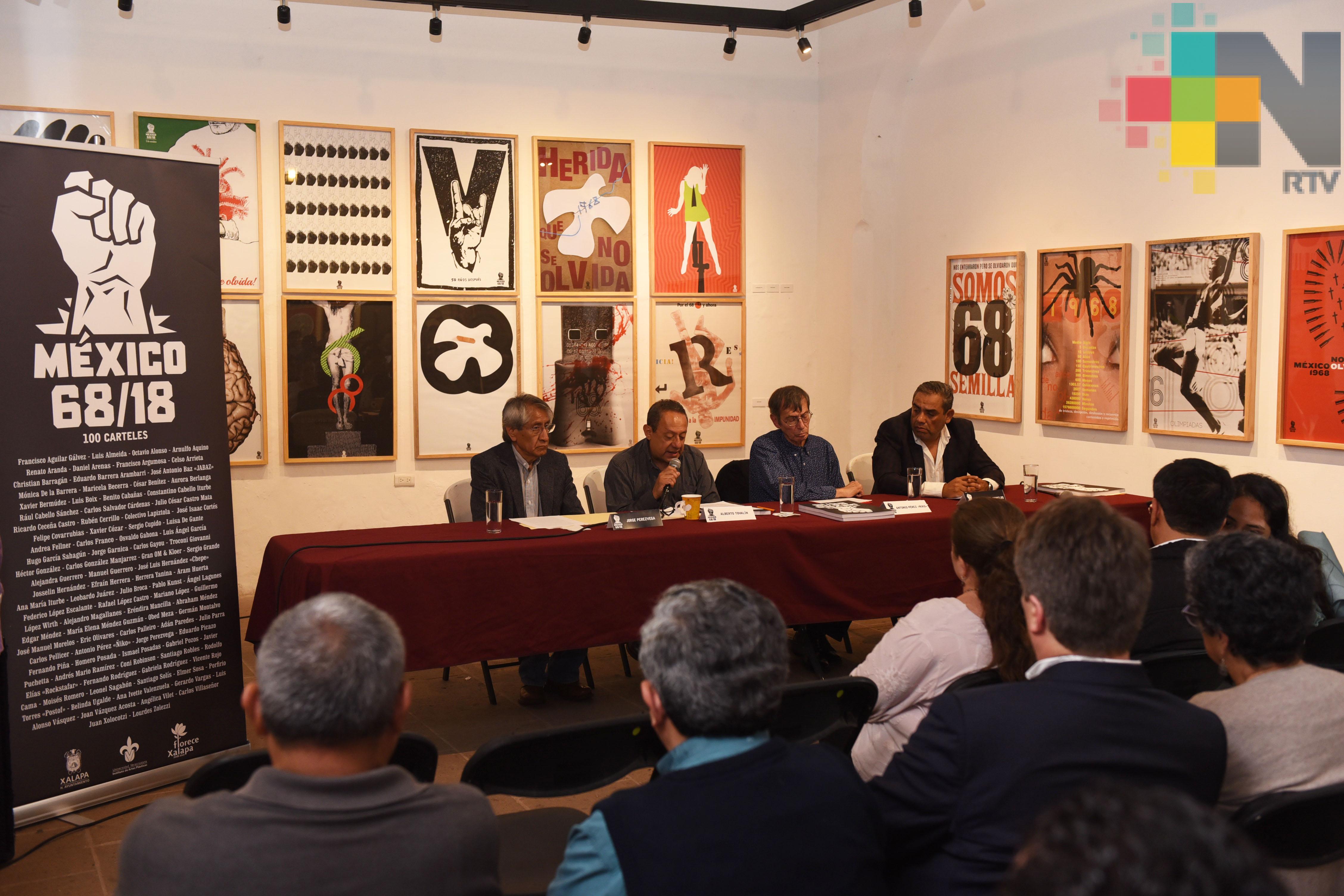 Presentan el libro «México 68/18, 100 carteles»