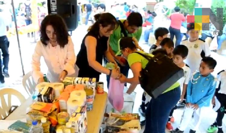 En Tantoyuca continúa recolección de víveres para damnificados de Álamo