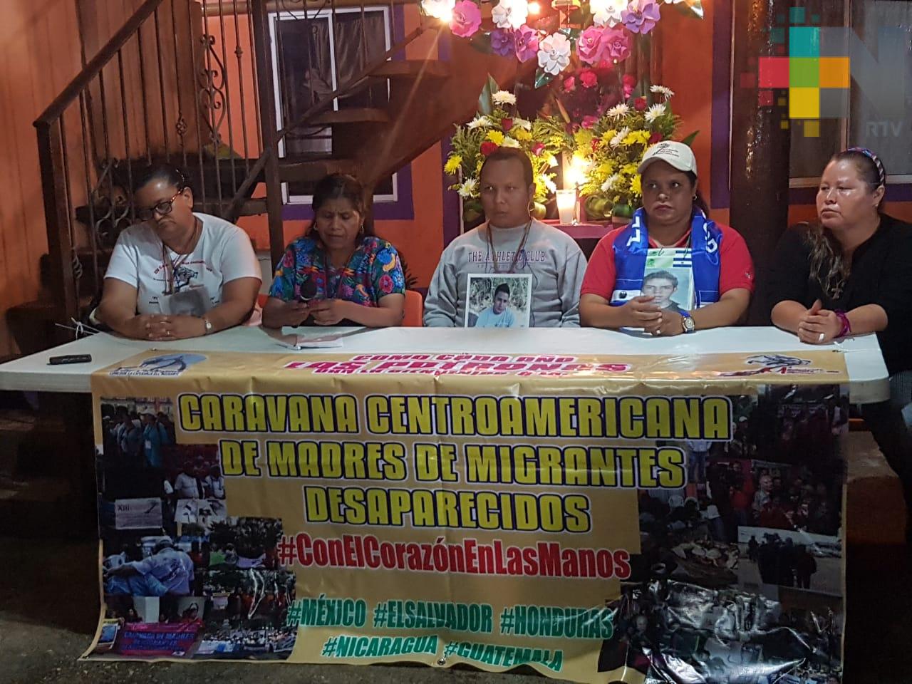 Pernoctan en Amatlán de los Reyes integrantes de la Caravana de Madres Centroamericanas