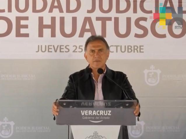 Gobernador Yunes inaugura la Ciudad Judicial de Huatusco