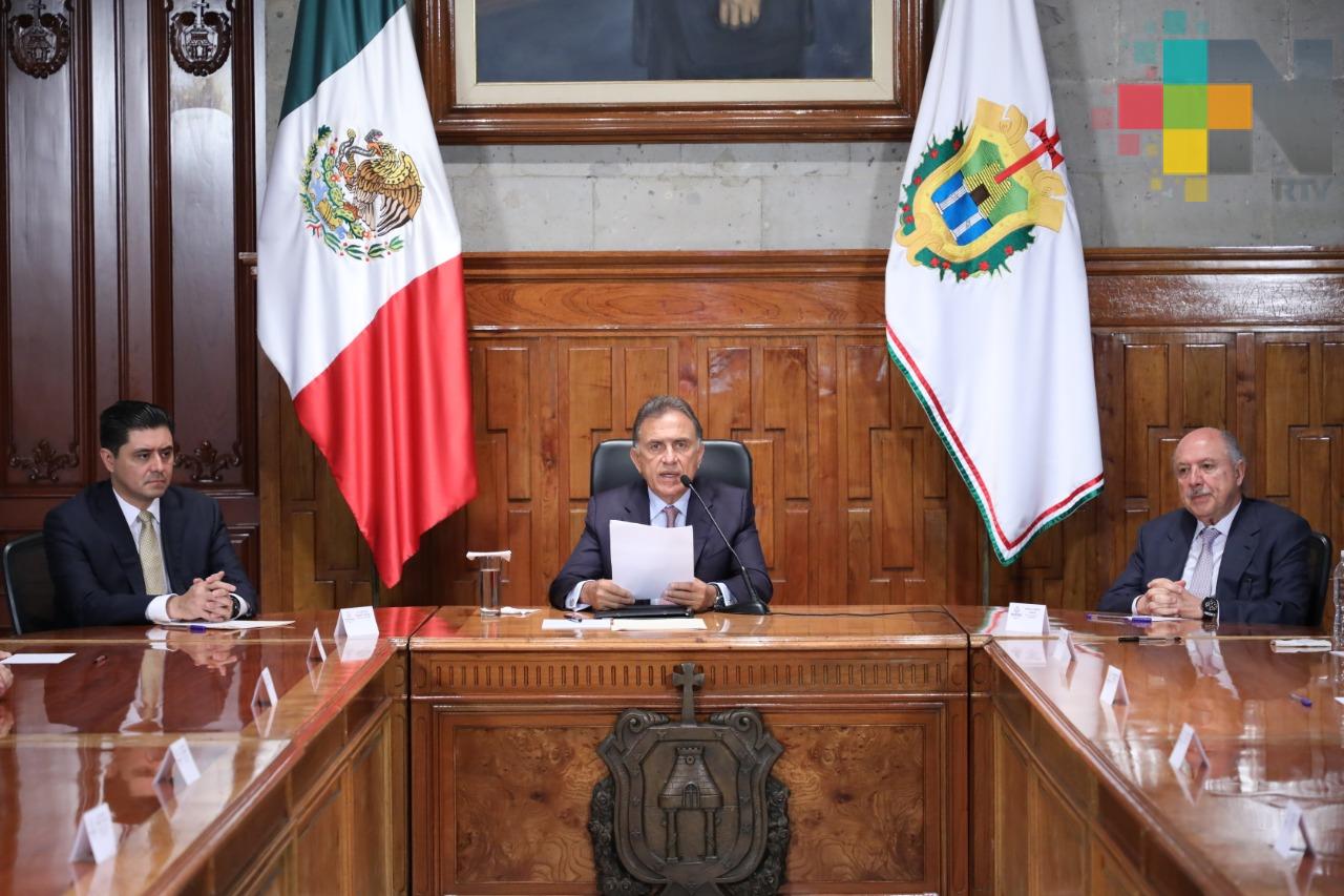 Gobernador Yunes solicita al gobernador electo designar equipo para iniciar proceso de entrega-recepción