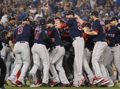 Medias Rojas vence 5-1 a Dodgers y se queda con la Serie Mundial 2018