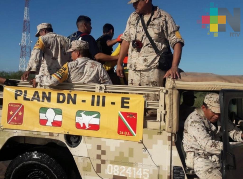 Continúa Plan DNIII en Baja California Sur por llegada de Sergio