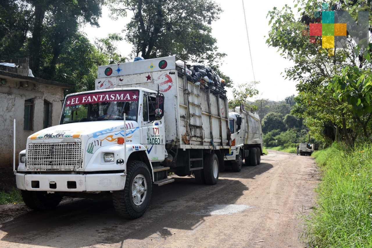 Se regulariza el servicio de recolección de residuos en Xalapa