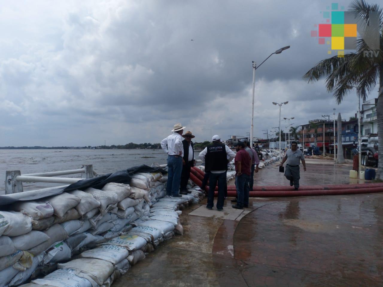 Comienza a descender el nivel del río Coatzacoalcos en la zona de Minatitlán