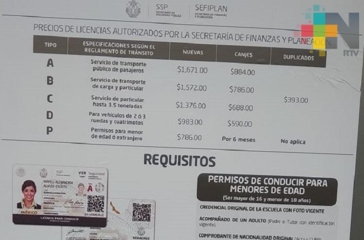 En Xalapa abren dos módulos para la expedición de licencias