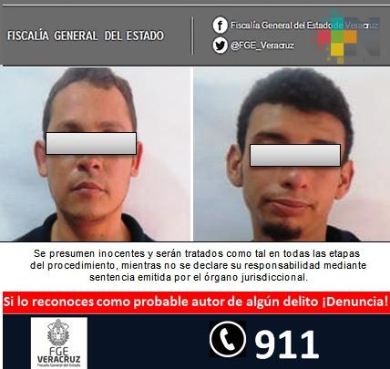 Procede Fiscalía Regional Xalapa contra dos detenidos por delito contra la salud