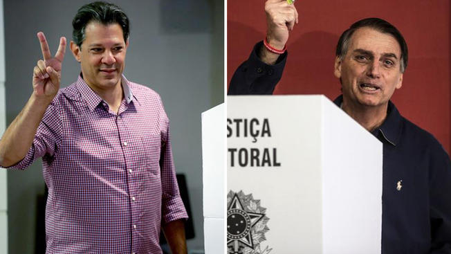 Candidatos votan en Brasil; clima es de polarización pero sin disturbios