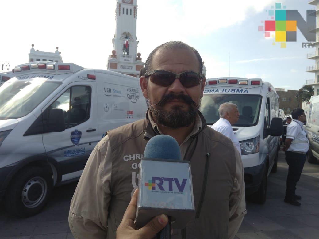 Protección Civil de Boca del Río recibe ambulancia