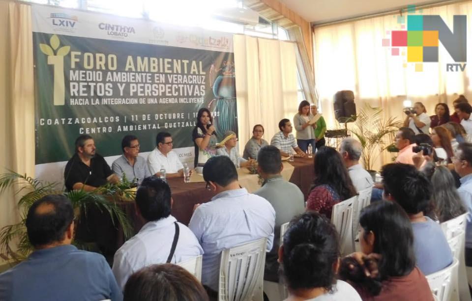 Realizan foro ambiental para crear una agenda incluyente, en Coatzacoalcos