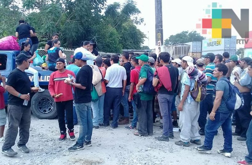 Llegan a Tierra Blanca cientos de hondureños