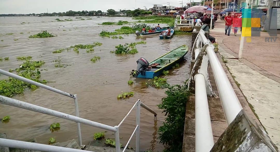 Para lunes o martes se espera que escurrimiento de río Coatzacoalcos afecte área urbana de Minatitlán