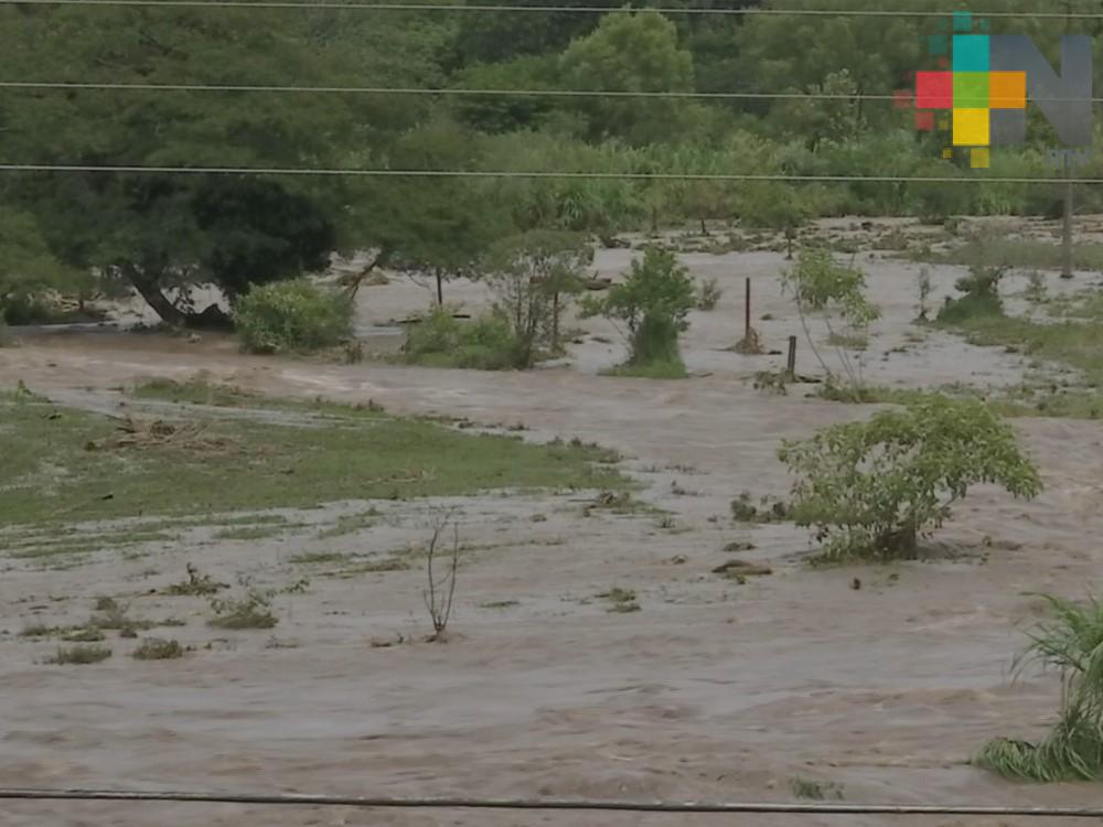 Inundación afectó a 700 familias en la zona sur de Veracruz