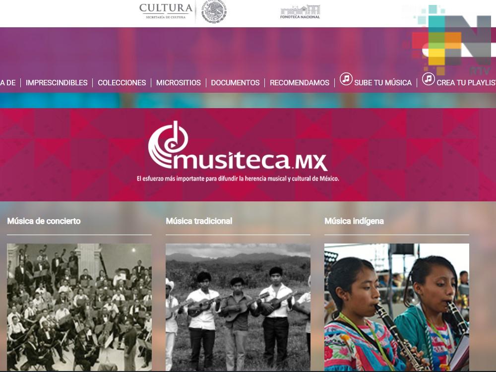 Presenta la Secretaría de Cultura la plataforma digital Musiteca.mx
