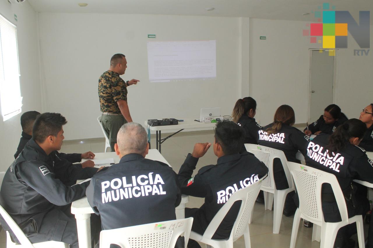 Capacitan a policías municipales de Tierra Blanca bajo el nuevo esquema de justicia penal