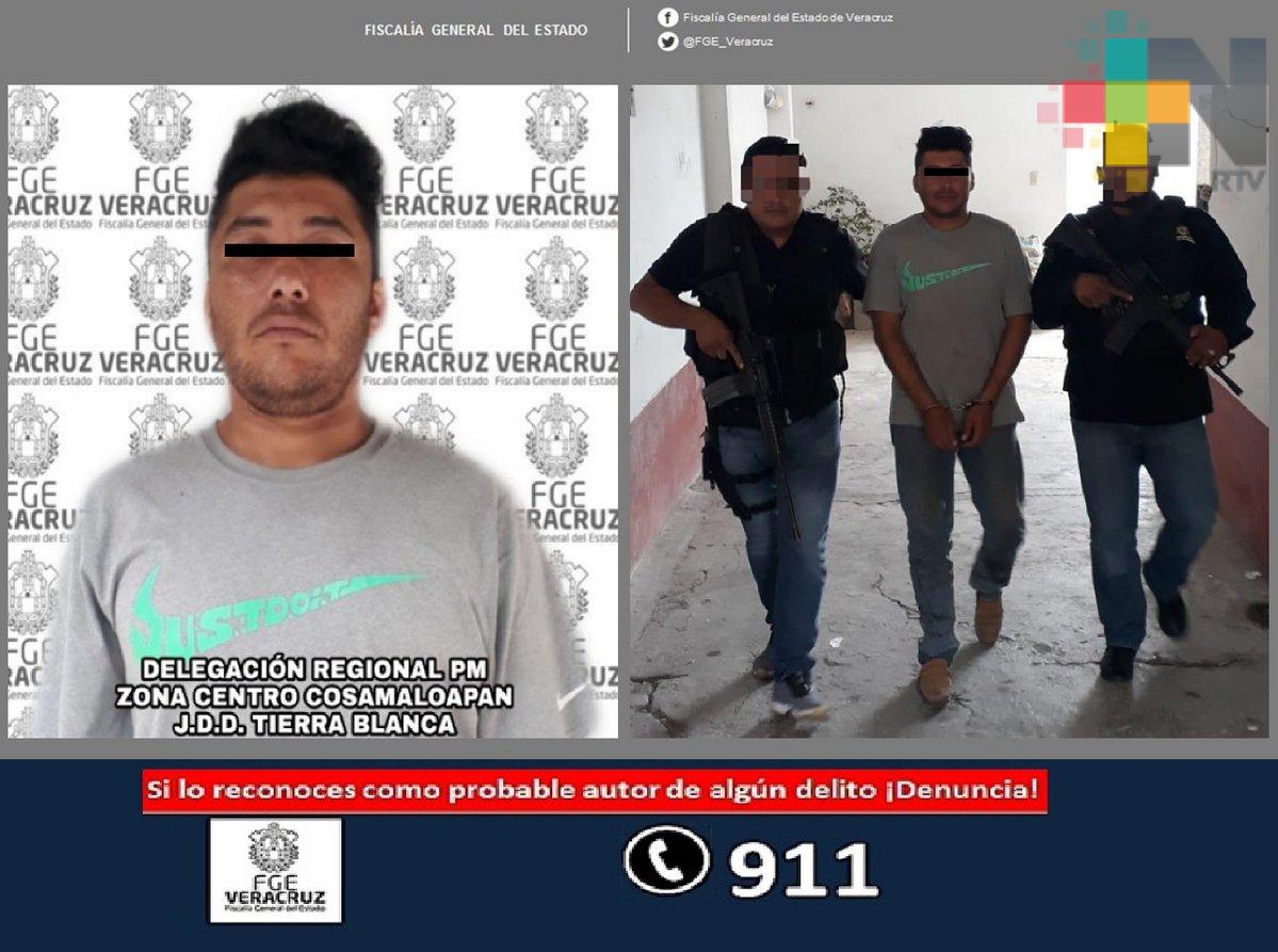 Detiene Policía Ministerial a presunto violador, en Tierra Blanca