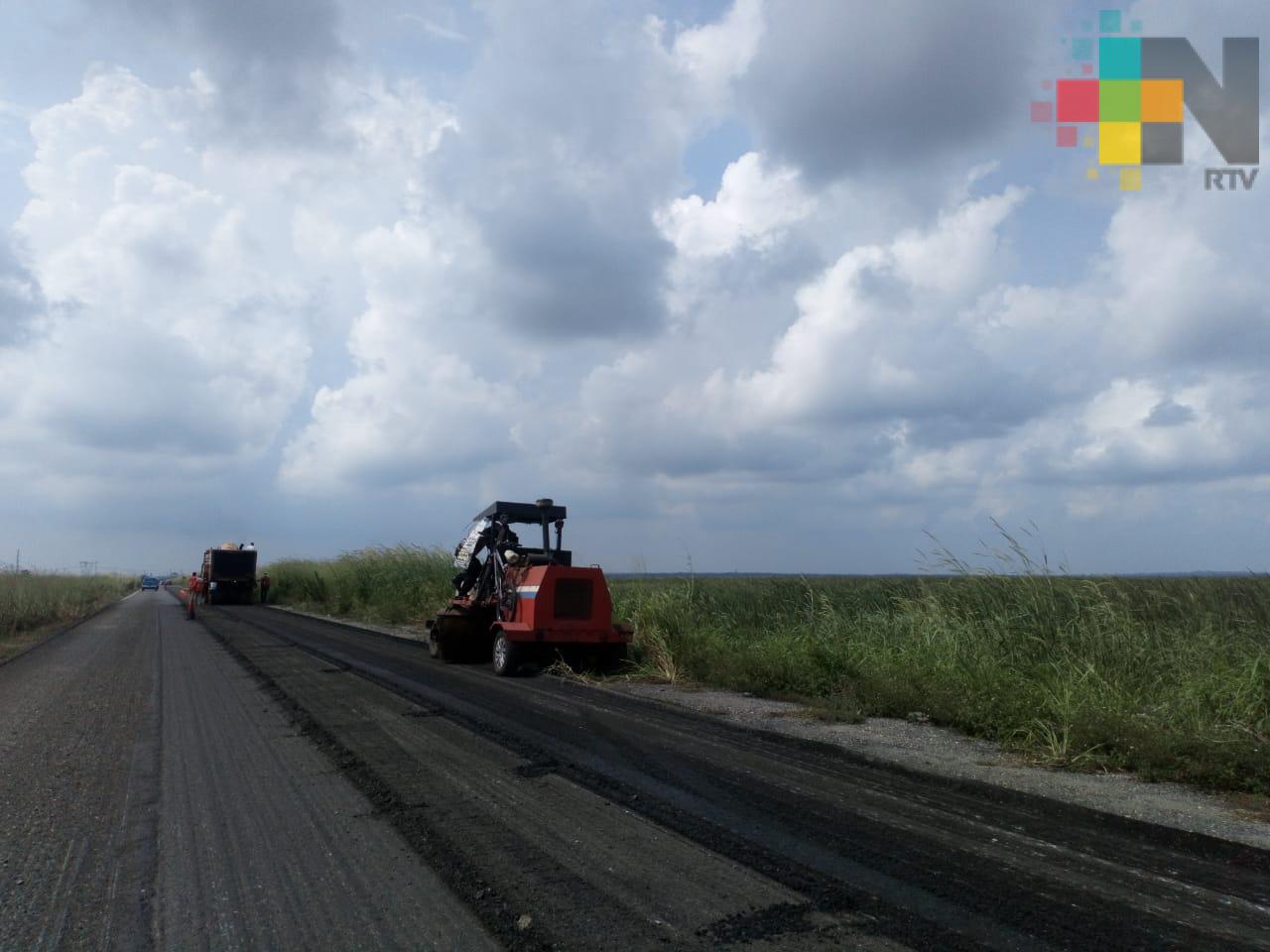 Reanudan trabajos de rehabilitación de la carretera Coatzacoalcos-Minatitlán