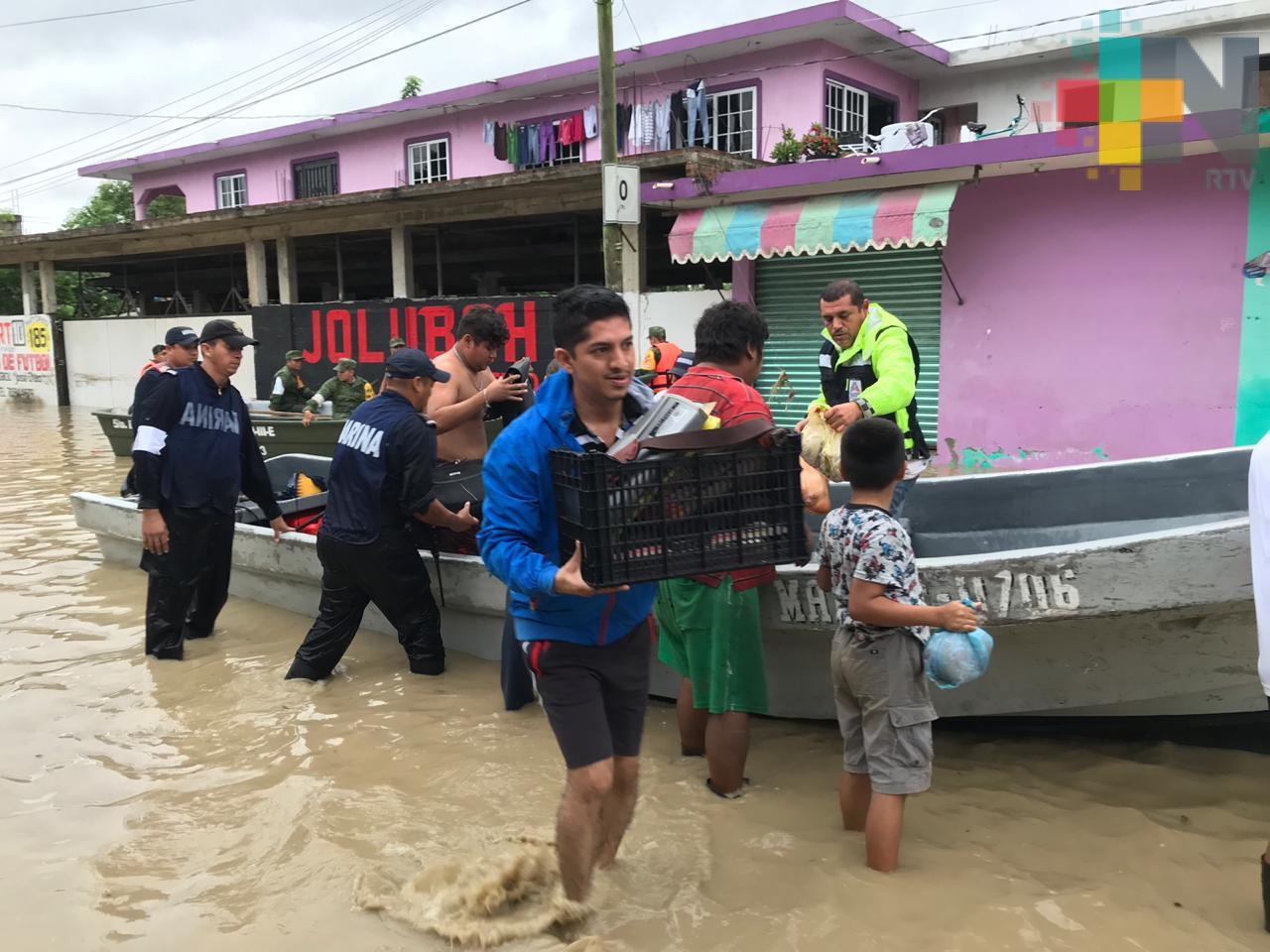 Habilitan centro de acopio en Tuxpan para apoyar a damnificados de Álamo