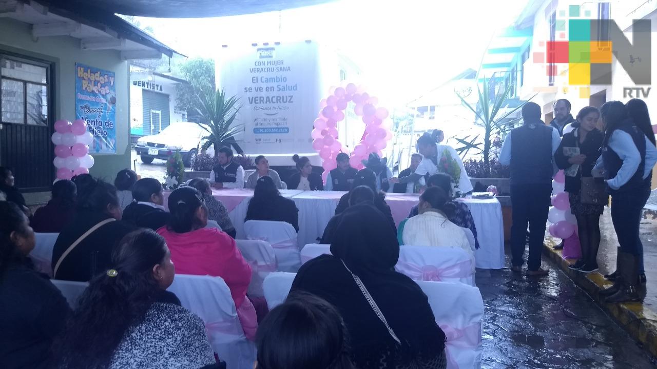 Llevan a cabo campaña gratuita de mastografías en Zacualpan