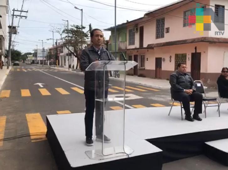 Inauguran rehabilitación de calle Arista del Centro Histórico de Veracruz