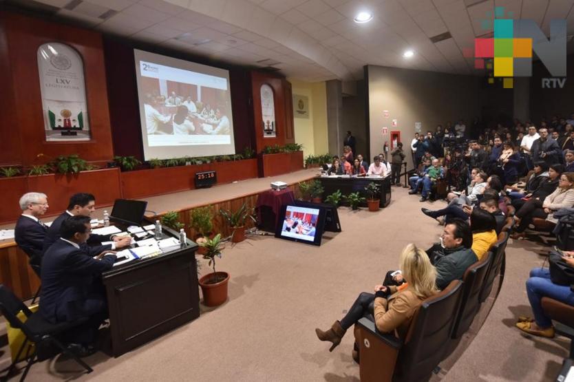 Comparece secretario de Gobierno, Rogelio Franco ante Congreso del Estado