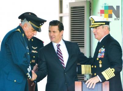 Peña Nieto confía que nuevo gobierno mantendrá apoyo a Fuerzas Armadas