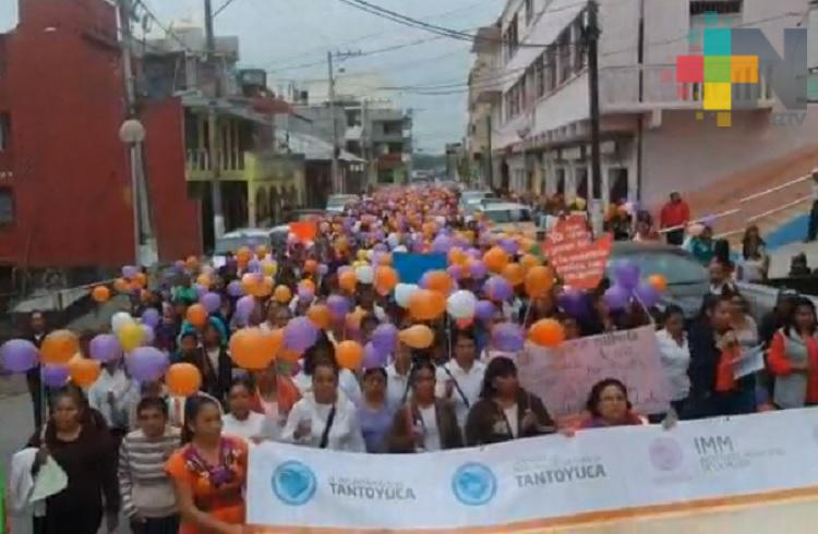 En Tantoyuca realizan actividades por el Día Internacional de la Eliminación de la Violencia contra la Mujer